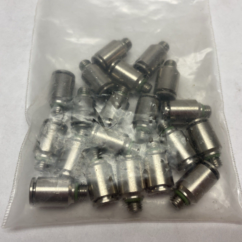 Festo Push-To-Connect Pneumatic Fittings Stainless Steel 6mm OD Tube LOT OF 20 - Maverick Industrial Sales