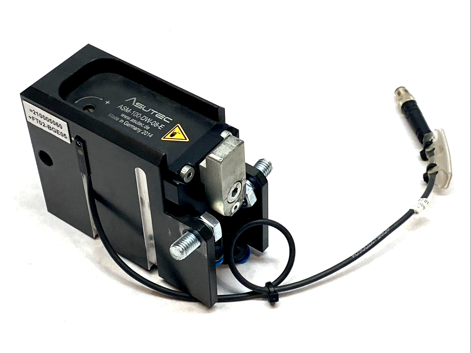 ASUTEC ASM-100-DW-08-E Pneumatic Stop Module Double Acting 18mm 100kg Damping - Maverick Industrial Sales
