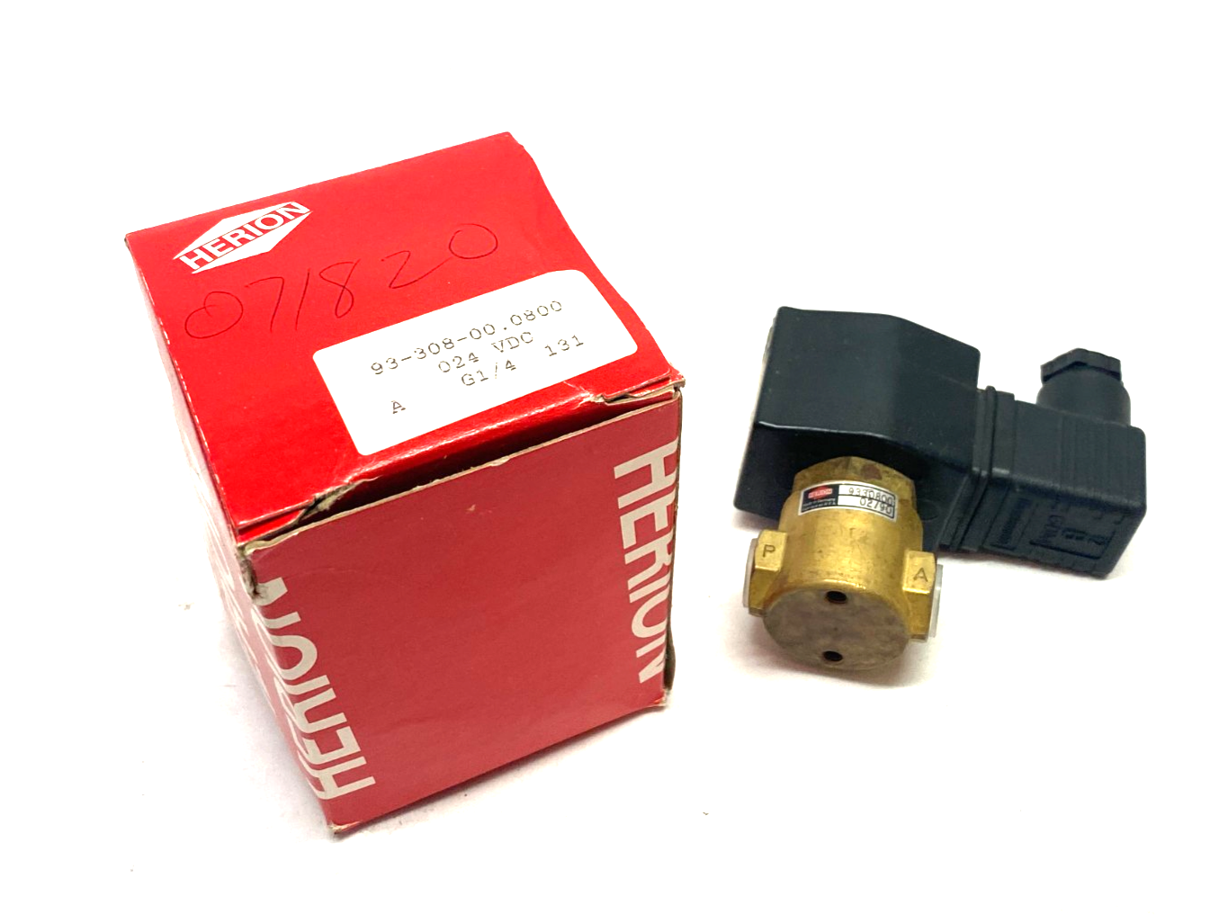 Herion 9330800 Solenoid Valve 24VDC 1/4" NPT - Maverick Industrial Sales