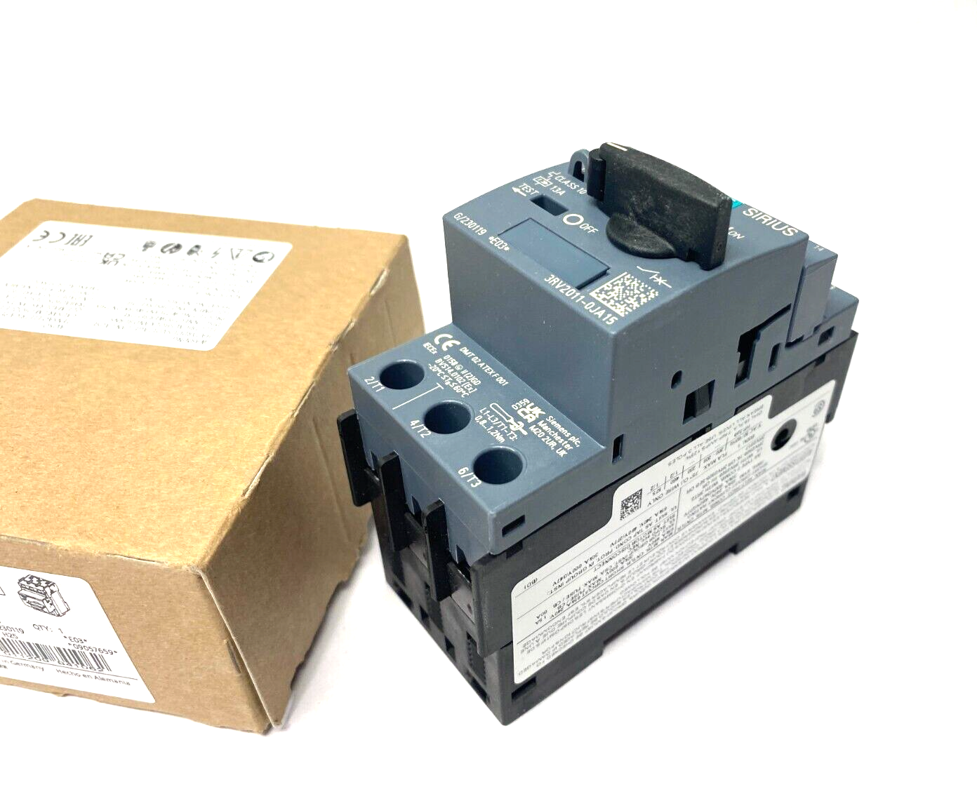 Siemens 3RV2011-0JA15 SIRIUS Motor Protection Circuit Breaker 0.7-1.0A - Maverick Industrial Sales
