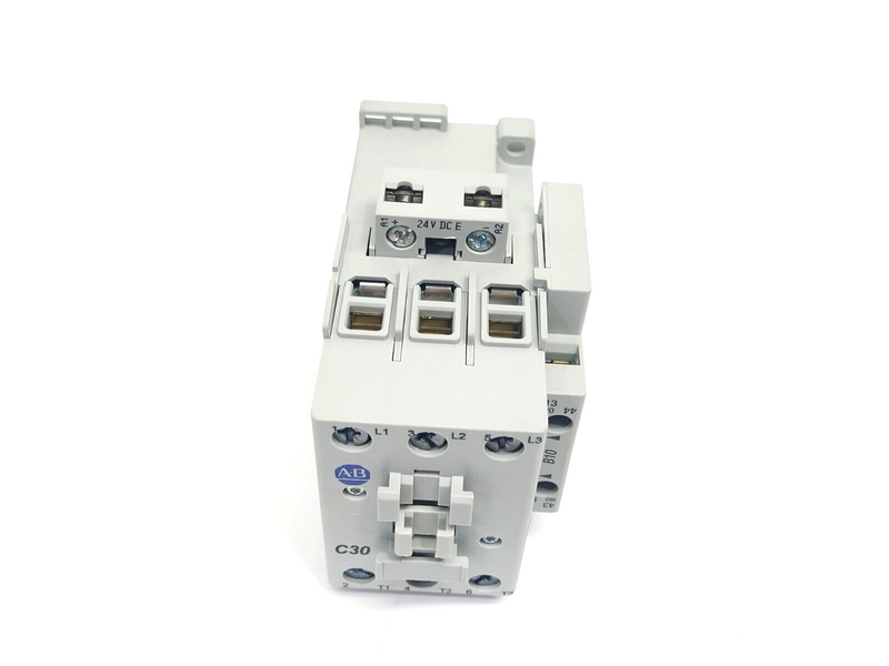 Allen Bradley 100-C30EJ10 Ser. C IEC Contactor 3P 30A 24VDC Electronic Coil - Maverick Industrial Sales