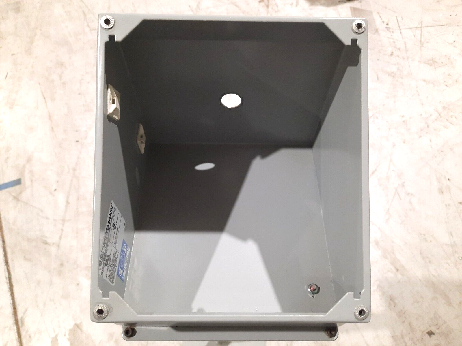 Wiegmann WPBA9 30mm Push Button Enclosure, 9 Hole, w/ 3-1/2' Podium Stand - Maverick Industrial Sales