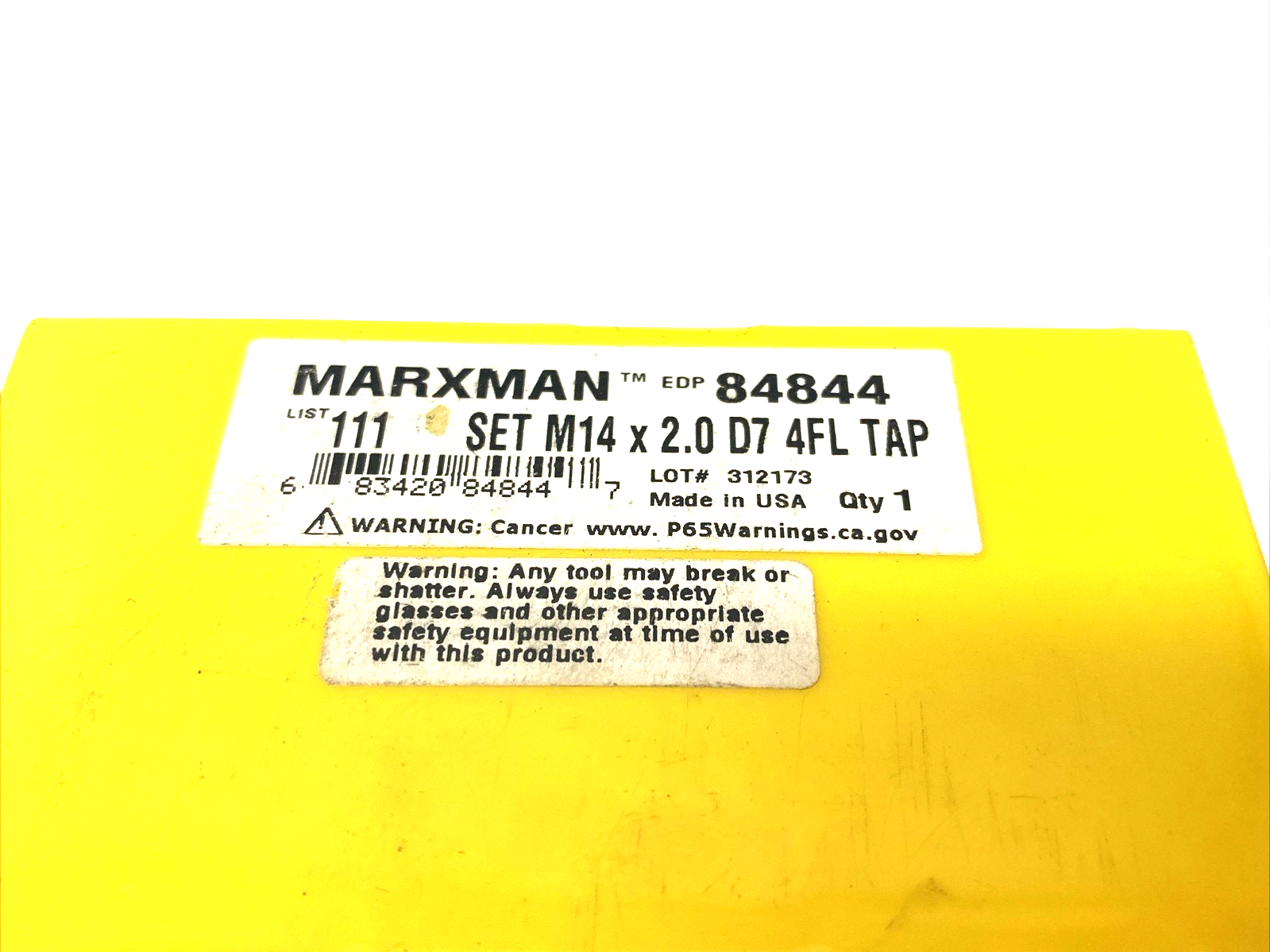 Marxman 84844 Metric HSS Tap Set M14 x 2.0 D7 4-Flute ‎3-19/32″ OAL 3-PACK - Maverick Industrial Sales