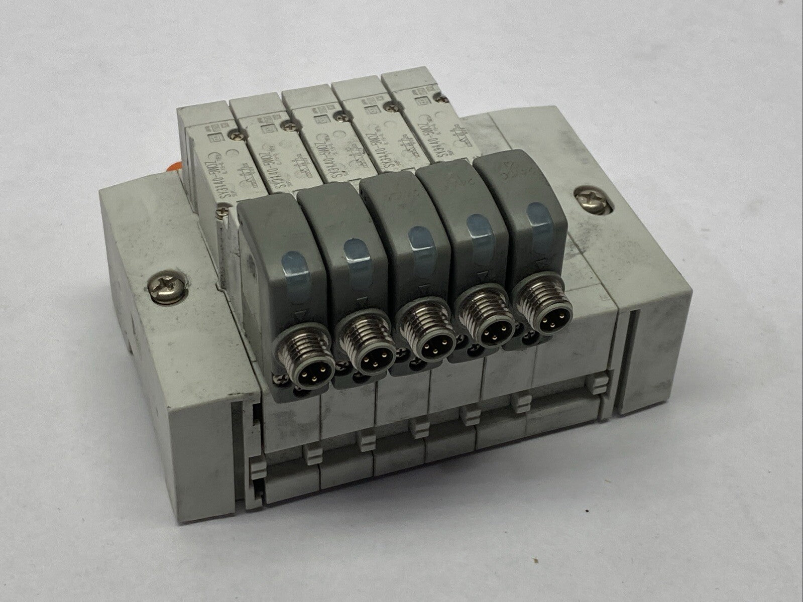 SMC SS5Y3-60-05U Cassette Style Manifold 5-Port w/ SY3140-5WOZ Solenoid Valve - Maverick Industrial Sales