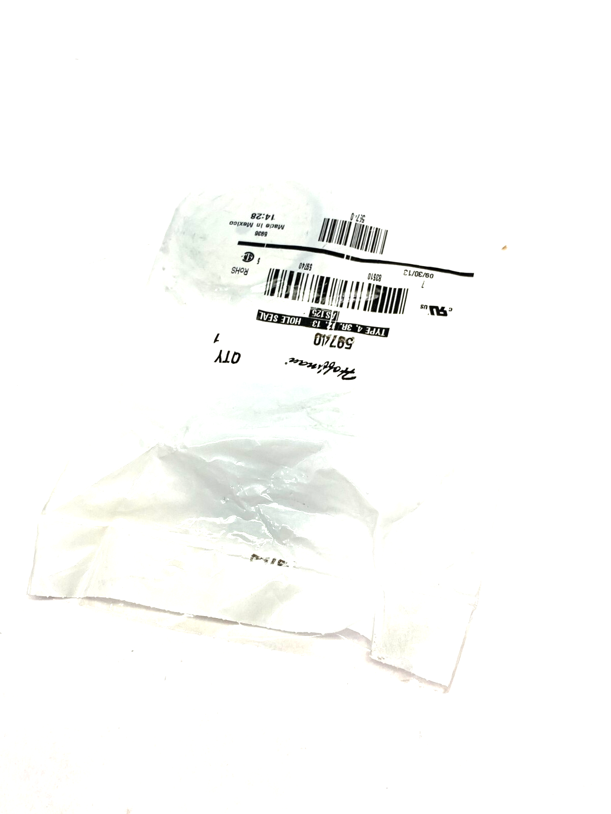 Hoffman AS125 Knockout Hole Seal Type 4, 3R, 12, 13, 2.19-inch Diameter - Maverick Industrial Sales