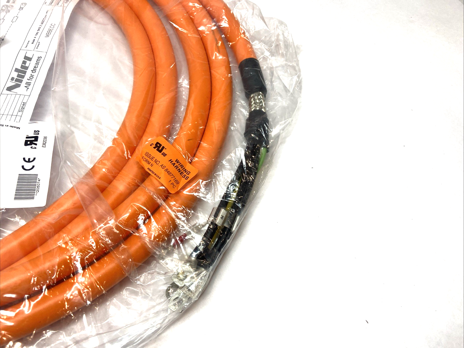 Nidec MBBEBC0060 Motor Power Cable 6m - Maverick Industrial Sales