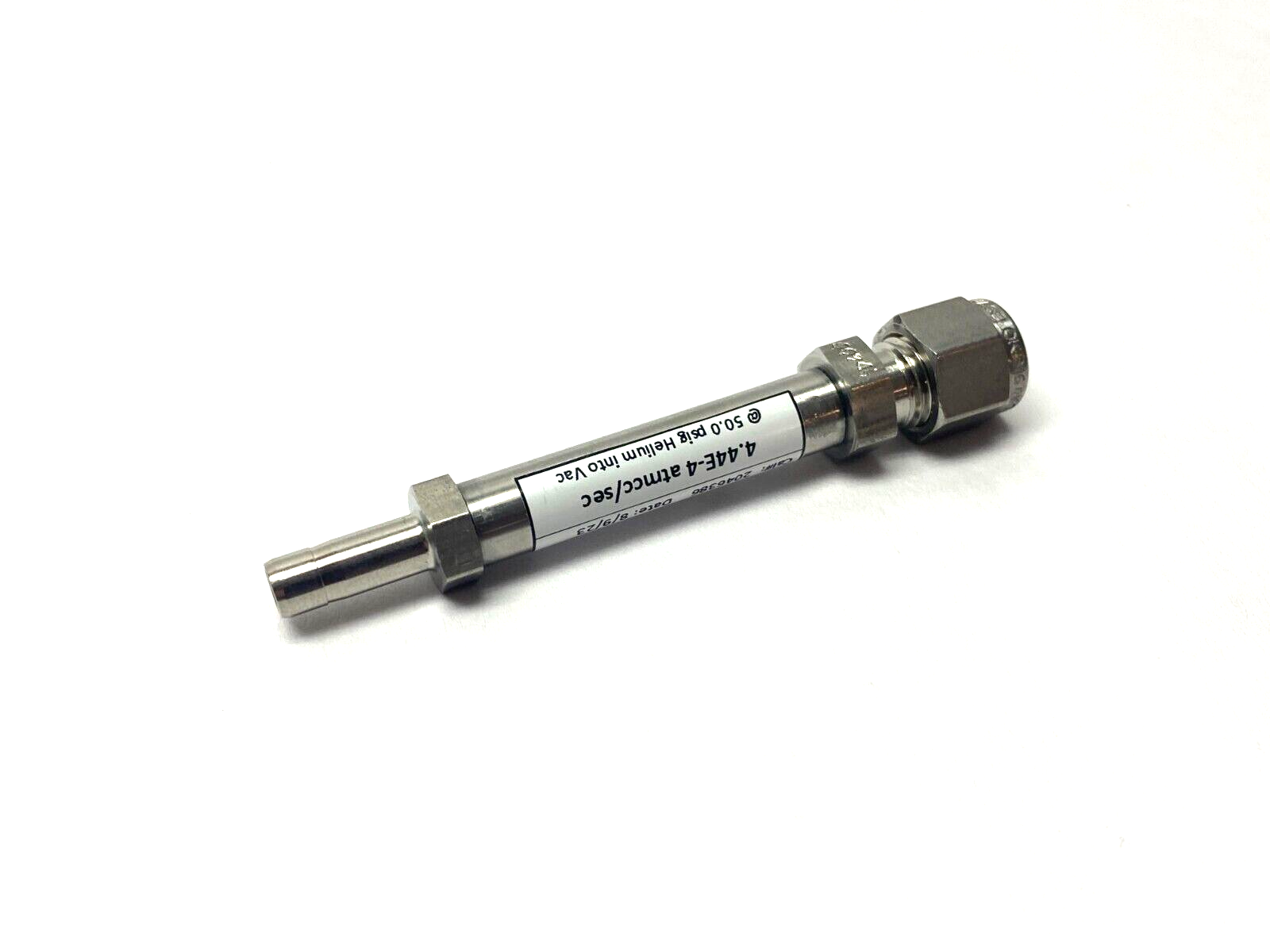 Inficon SPC-2016-G1 Helium Leak Detection Vacuum Jet Nozzle 4.44E-4 atmcc/sec - Maverick Industrial Sales