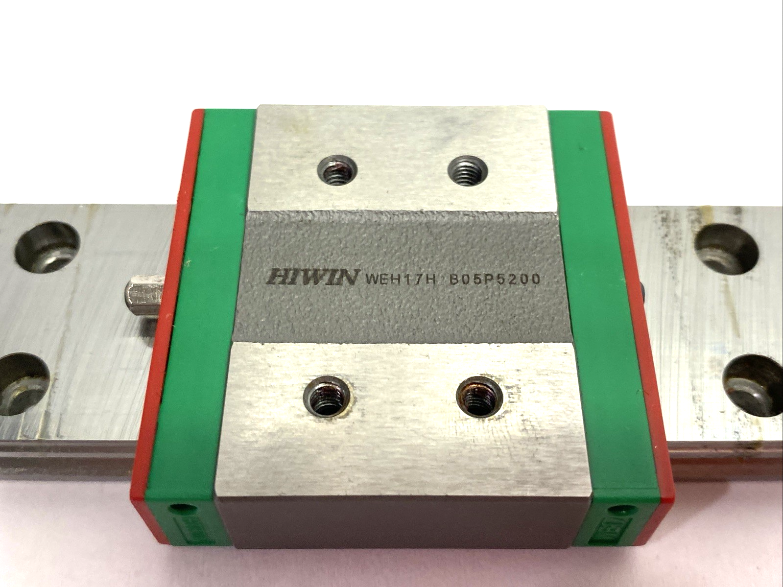WEH-17-CA-1T100-Z0-C | Hiwin Linear Guideway Block and Rail, 1-Block, 100mm Rail - Used - Maverick Industrial Sales