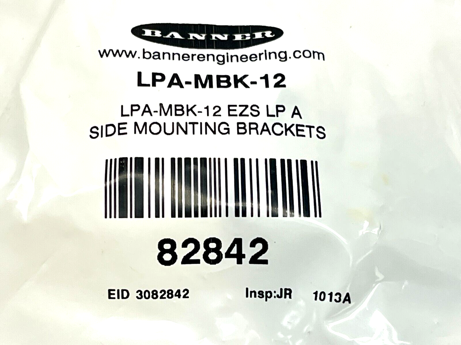 LPA-MBK-12 | Banner EZ-SCREEN Low Profile Bracket Side Mounting 82842 LOT OF 2 - New - Maverick Industrial Sales