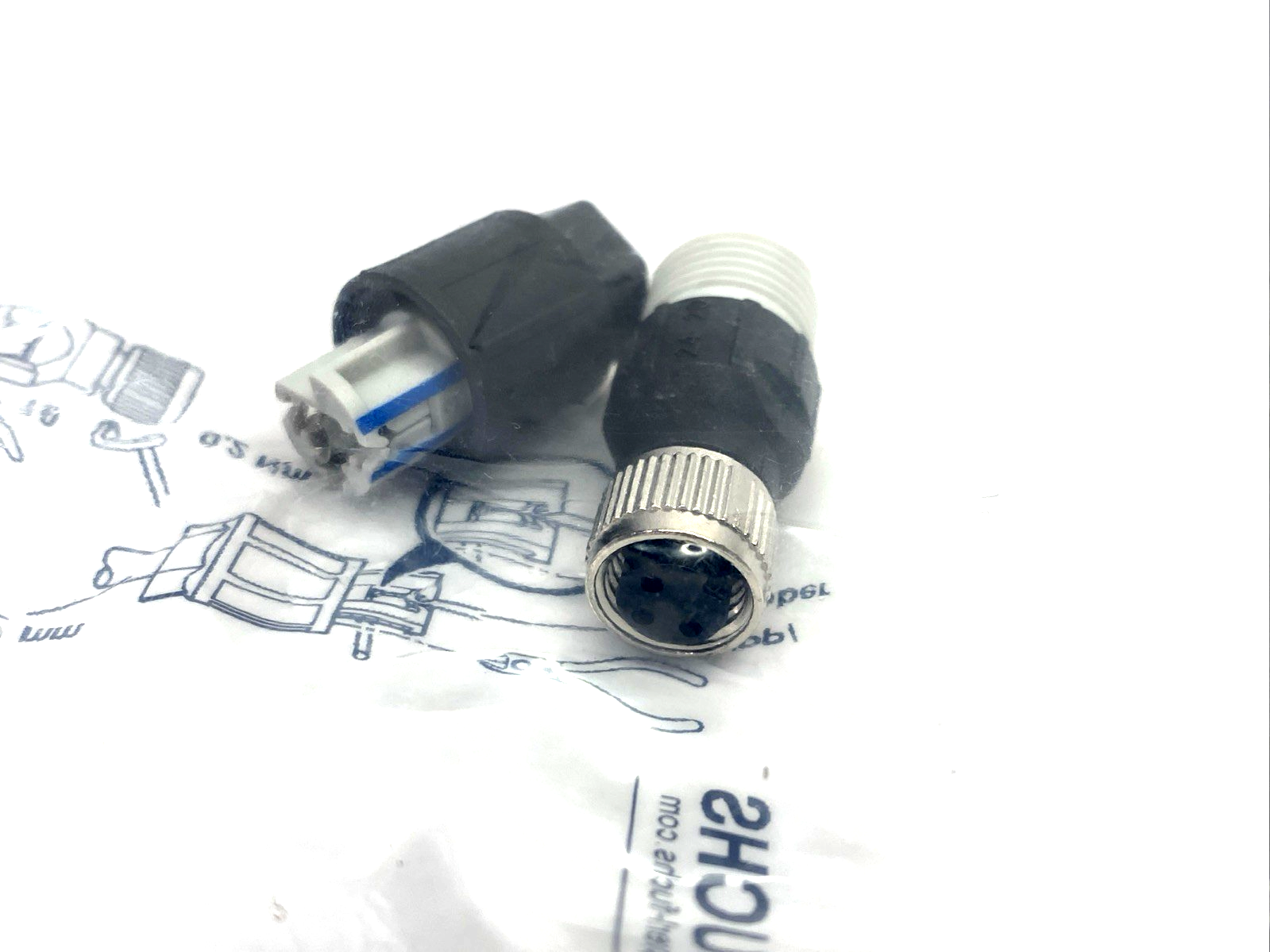 Pepper+Fuchs V3-GM-Q4 Female Connector, Field Attachable M8 3-Pin 258191 - Maverick Industrial Sales