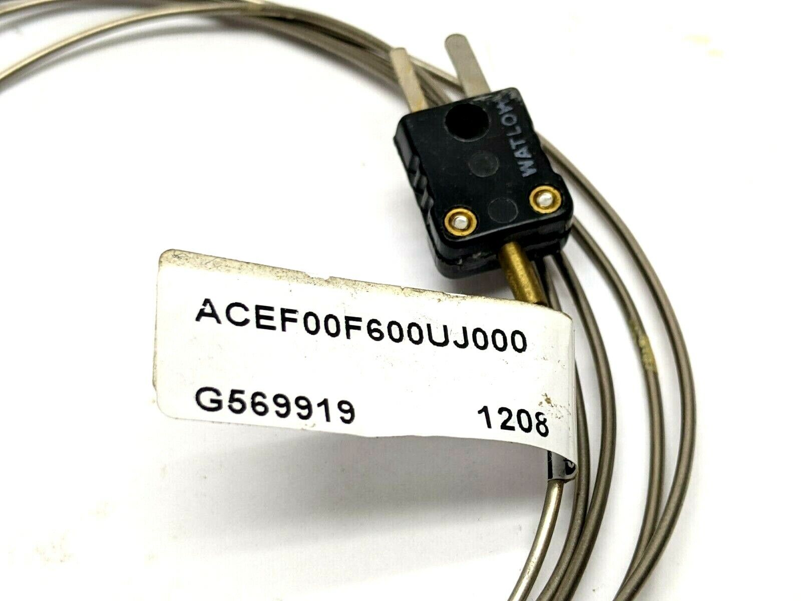 Watlow ACEF00F600UJ000 Type K Thermocouple 60" Length - Maverick Industrial Sales