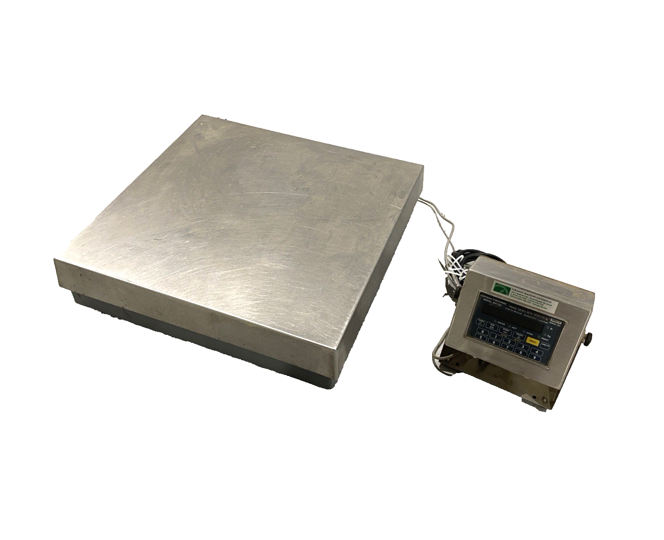 B-Tek BT-2424-100-CS-SP Weight Scale 24" x 24" 100Lb Cap, WI-125LED Indicator - Maverick Industrial Sales