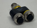 Turck YB2-FSM4.5-2FKM4.5 Splitter M12 Male - 2x M12 Female 5-Pin U0875-78 - Maverick Industrial Sales