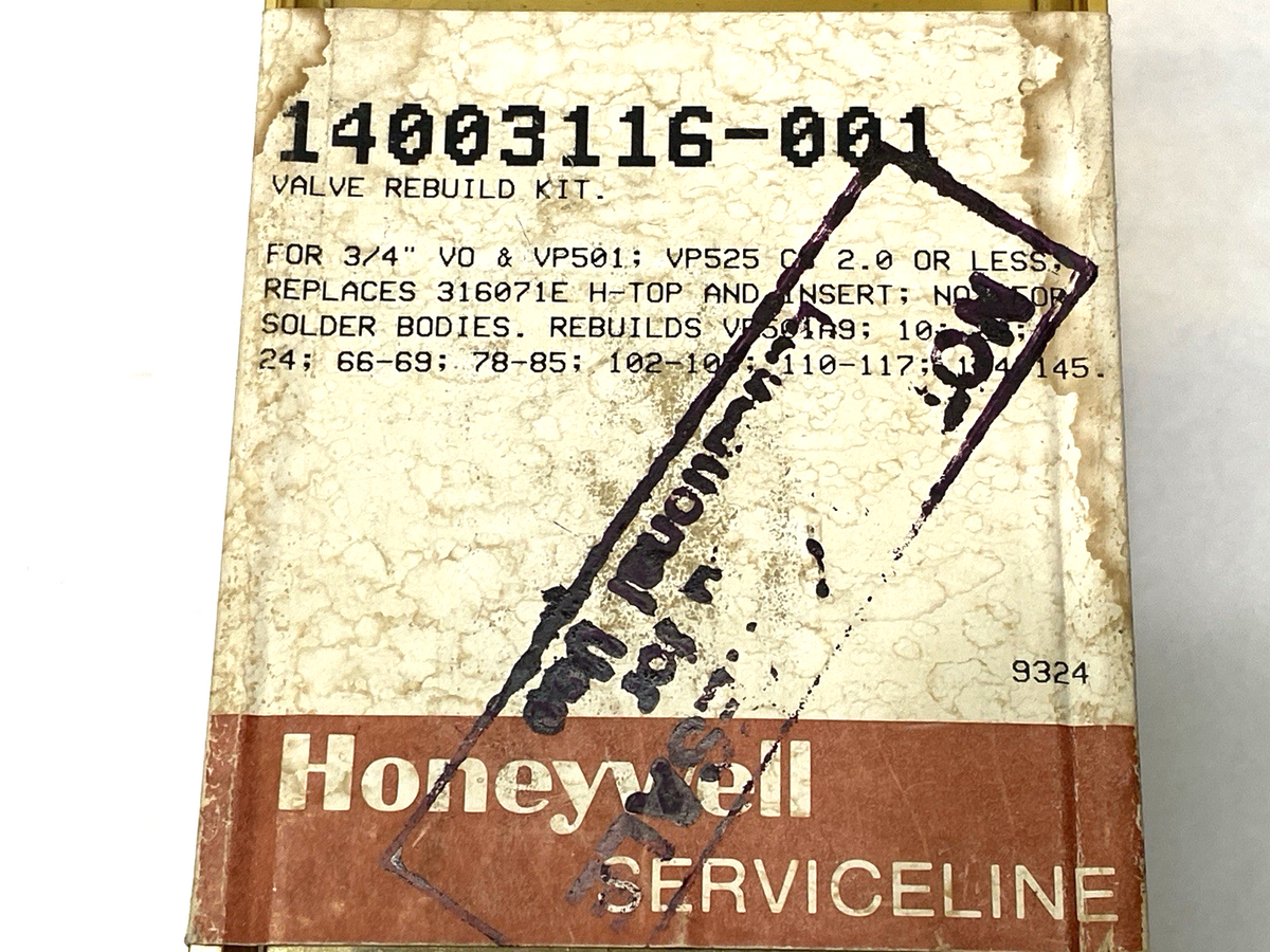 Honeywell 14003116-001 Valve Rebuild Kit for 3/4" Valves - Maverick Industrial Sales