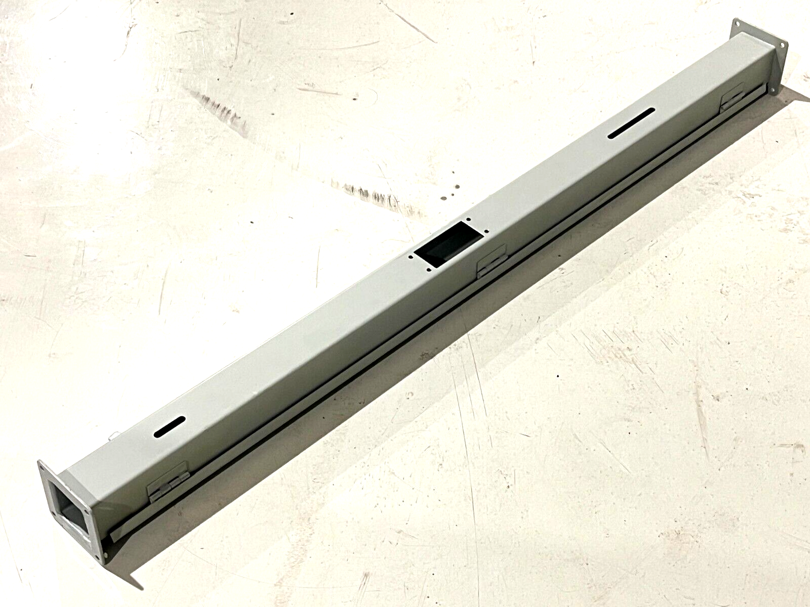 Hoffman F22W48 nVent Feed Through Wireway Hinged Cover 2-1/2" W 2-1/2" H 48" L - Maverick Industrial Sales
