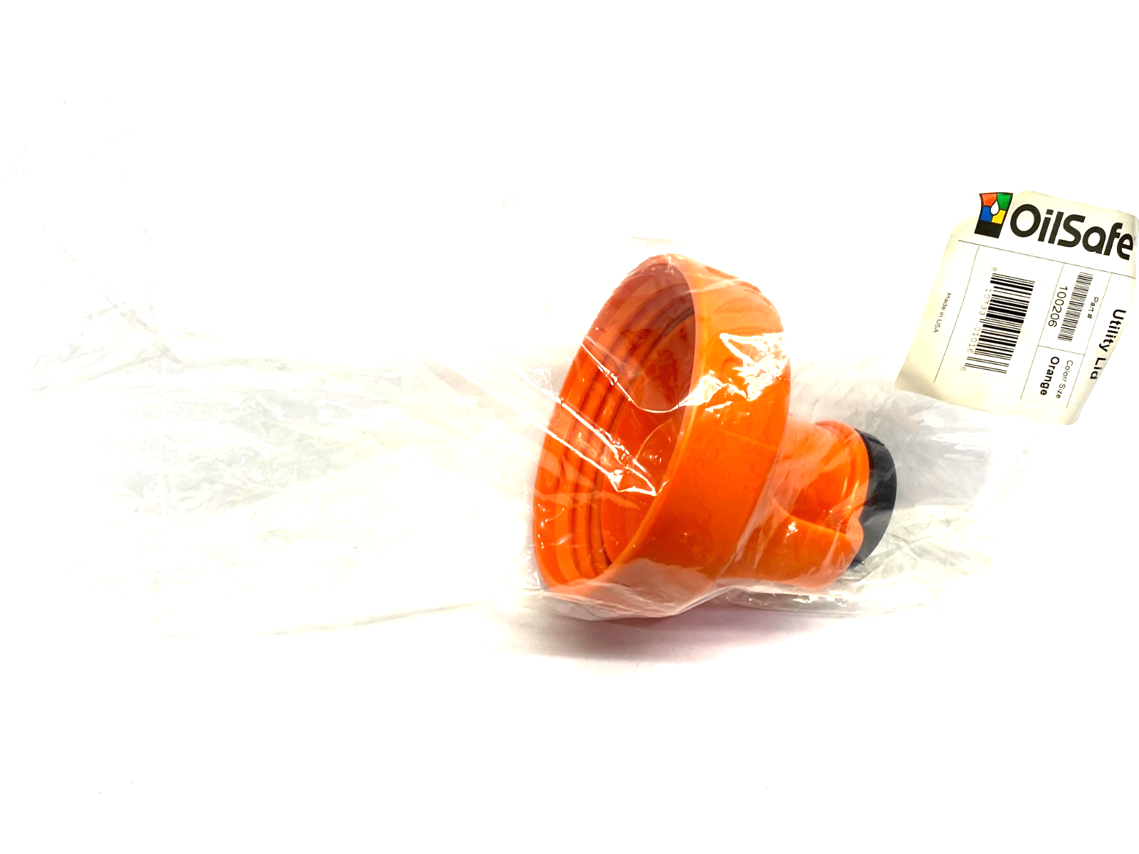 100206 | Oilsafe Multi-Purpose Storage Lid, 48mm Opening, Orange - New - Maverick Industrial Sales