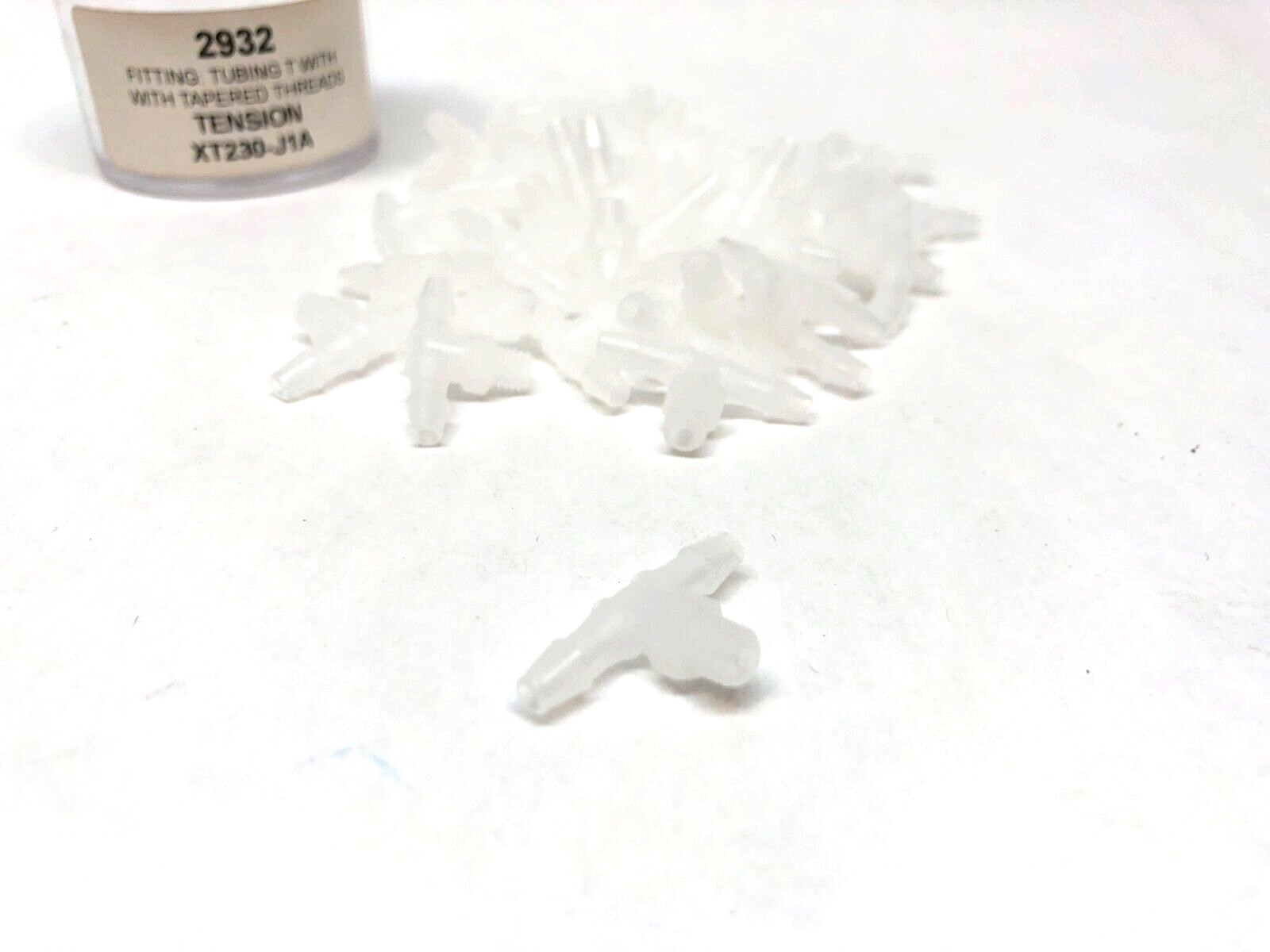 Value Plastics Tension XT230-J1A Tee Fitting w/ Tapered Threads, LOT OF 50 - Maverick Industrial Sales