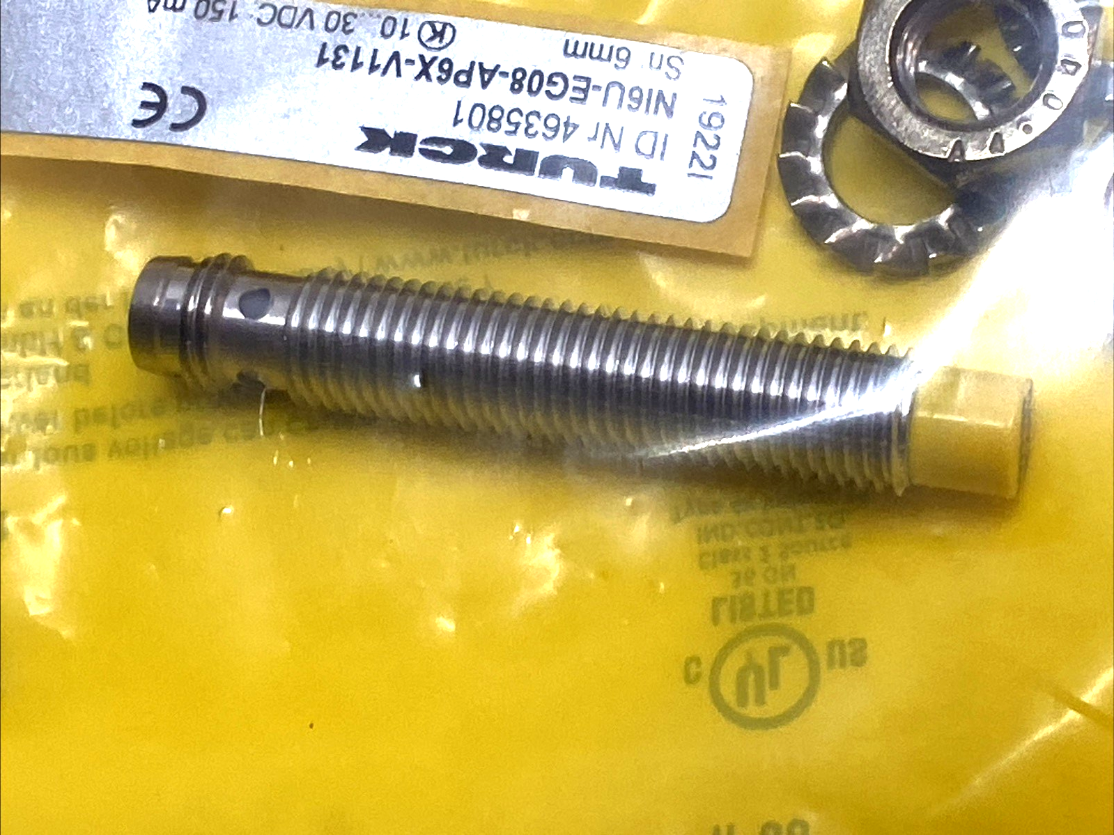 NI6U-EG08-AP6X-V1131 | Turck Inductive Sensor M8 6mm PNP NO IP68 - New - Maverick Industrial Sales