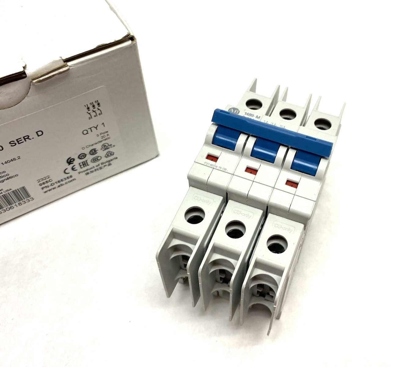 1489-M3D200 | Allen Bradley Ser. D Circuit Breaker 3-Pole 20A - New Other - Maverick Industrial Sales