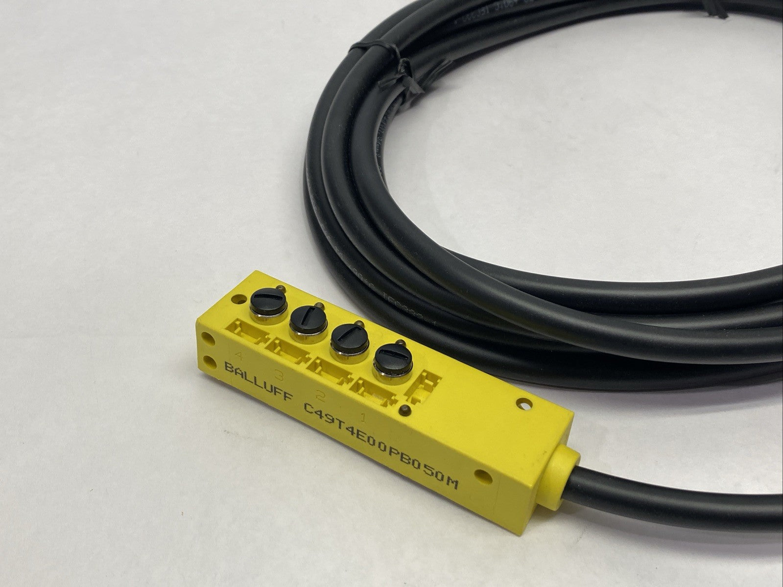 Balluff C49T4E00PB050M 4-Port Junction Box 5m Cable - Maverick Industrial Sales