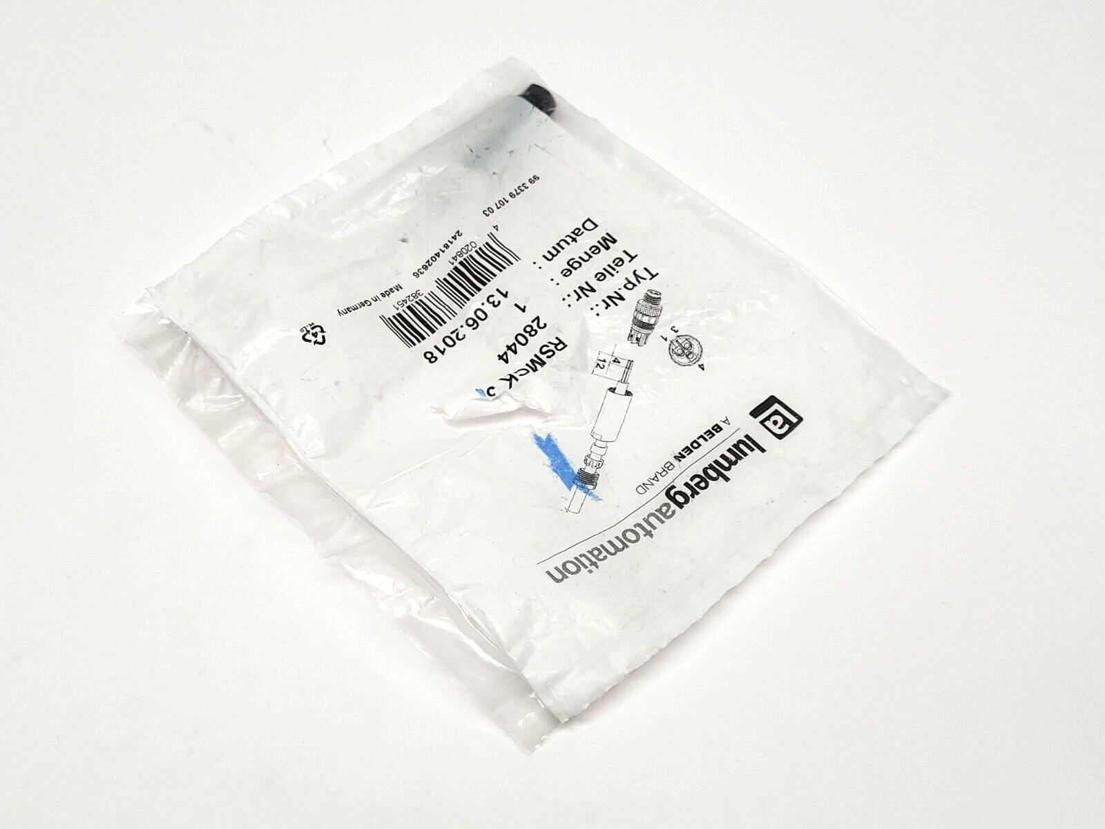 Lumberg Automation RSMCK 3 Connector M8 28044 - Maverick Industrial Sales