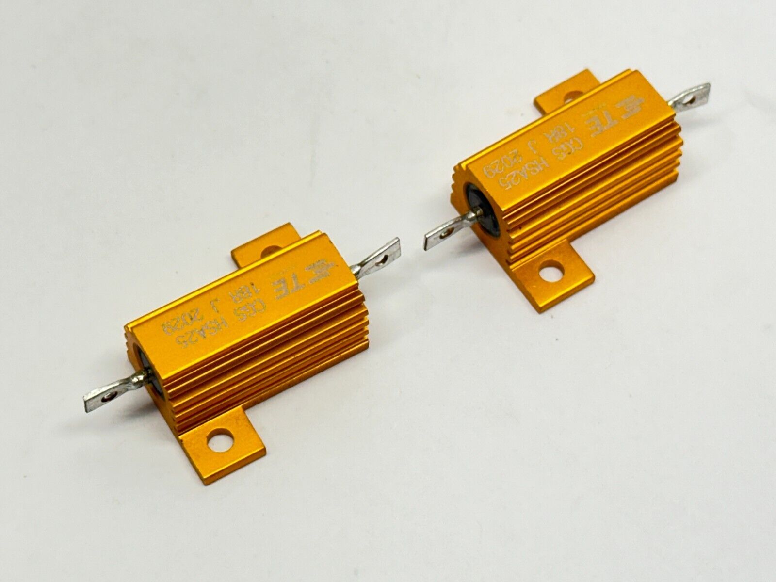 TE Connectivity HSA2518RJ Wire Wound Power Resistor 18 Ohm CGS HS LOT OF 2 - Maverick Industrial Sales
