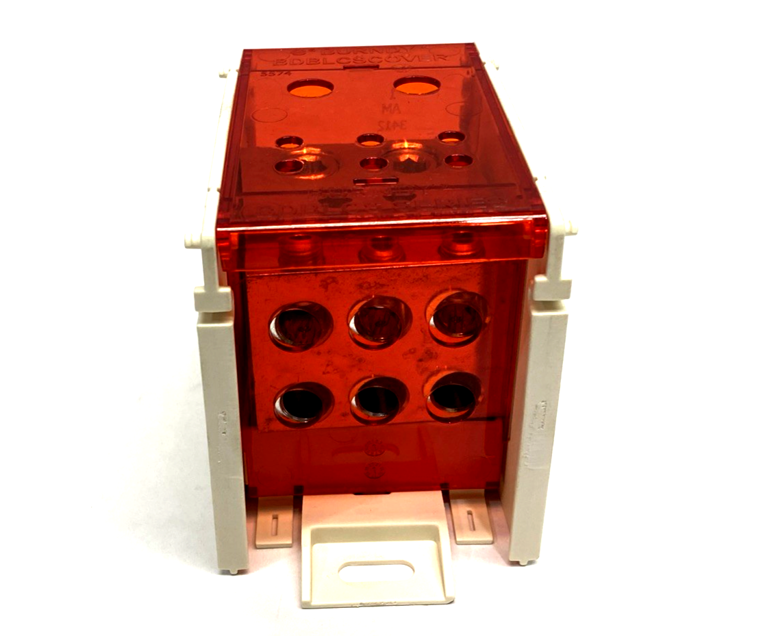 BDBLCS4K1FS | Burndy 1-Pole Finger-Safe Power Distribution Block 600V 620A CU9AL - New – Open box - Maverick Industrial Sales