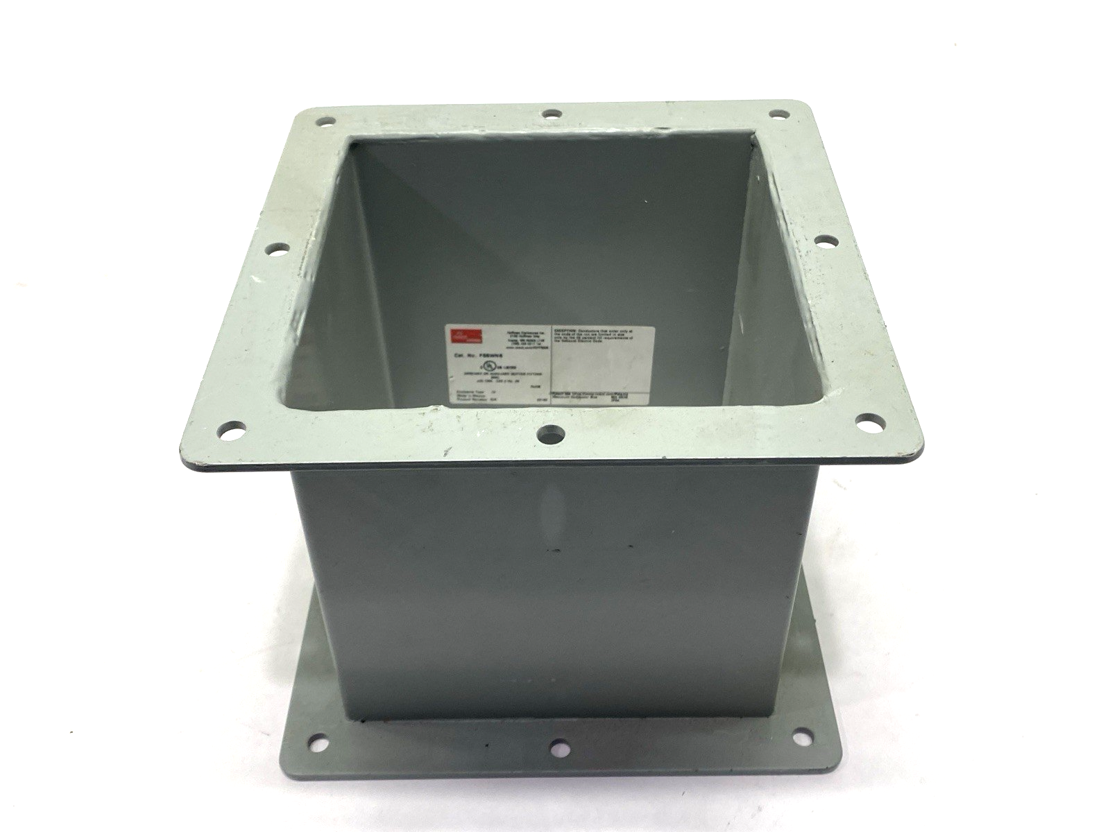 F66WN6 | Hoffman Nipple Feed-Through Wireway 6" x 6" x 6" 14920 - New – Open box - Maverick Industrial Sales
