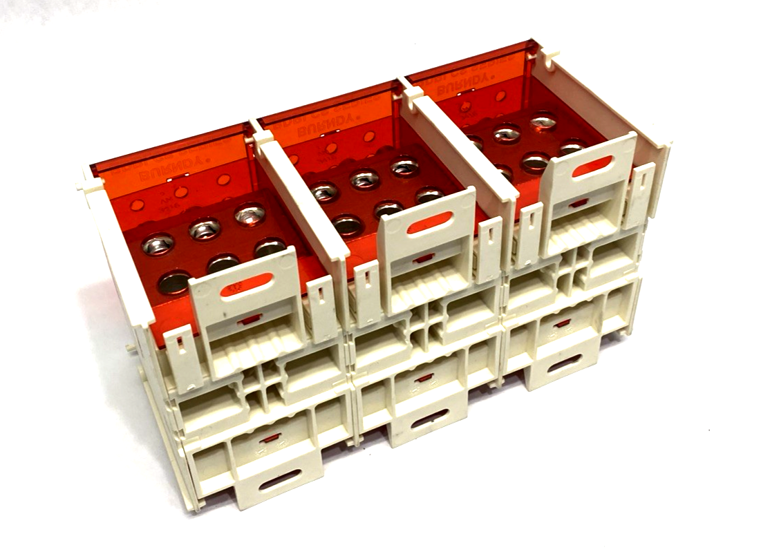 BDBLCS5K3FS | Burndy 3-Pole Finger-Safe Power Distribution Block 600V 310A CU9AL - New – Open box - Maverick Industrial Sales