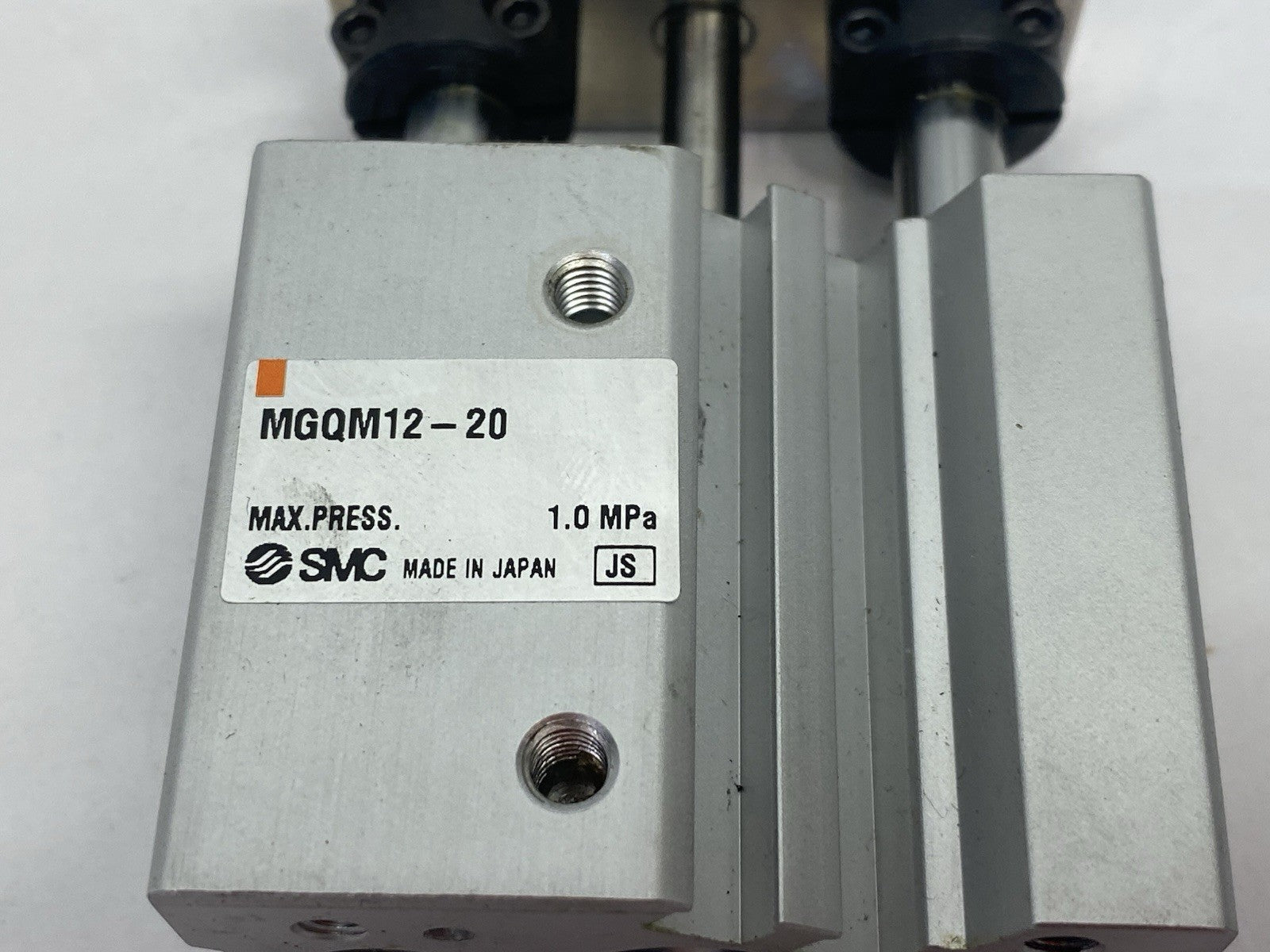 SMC MGQM12-20 Guided Compact Pneumatic Cylinder, 12mm Bore, 20mm Stroke - Maverick Industrial Sales