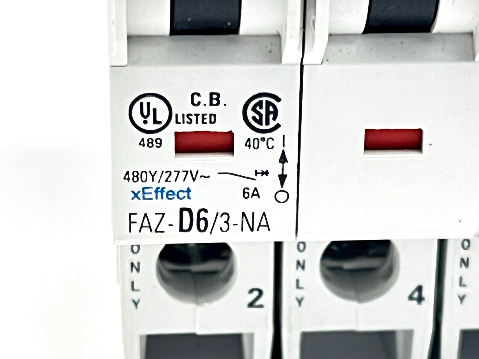 Eaton FAZ-D6/3-NA Circuit Breaker 6A 480Y/277V 3-Pole - Maverick Industrial Sales
