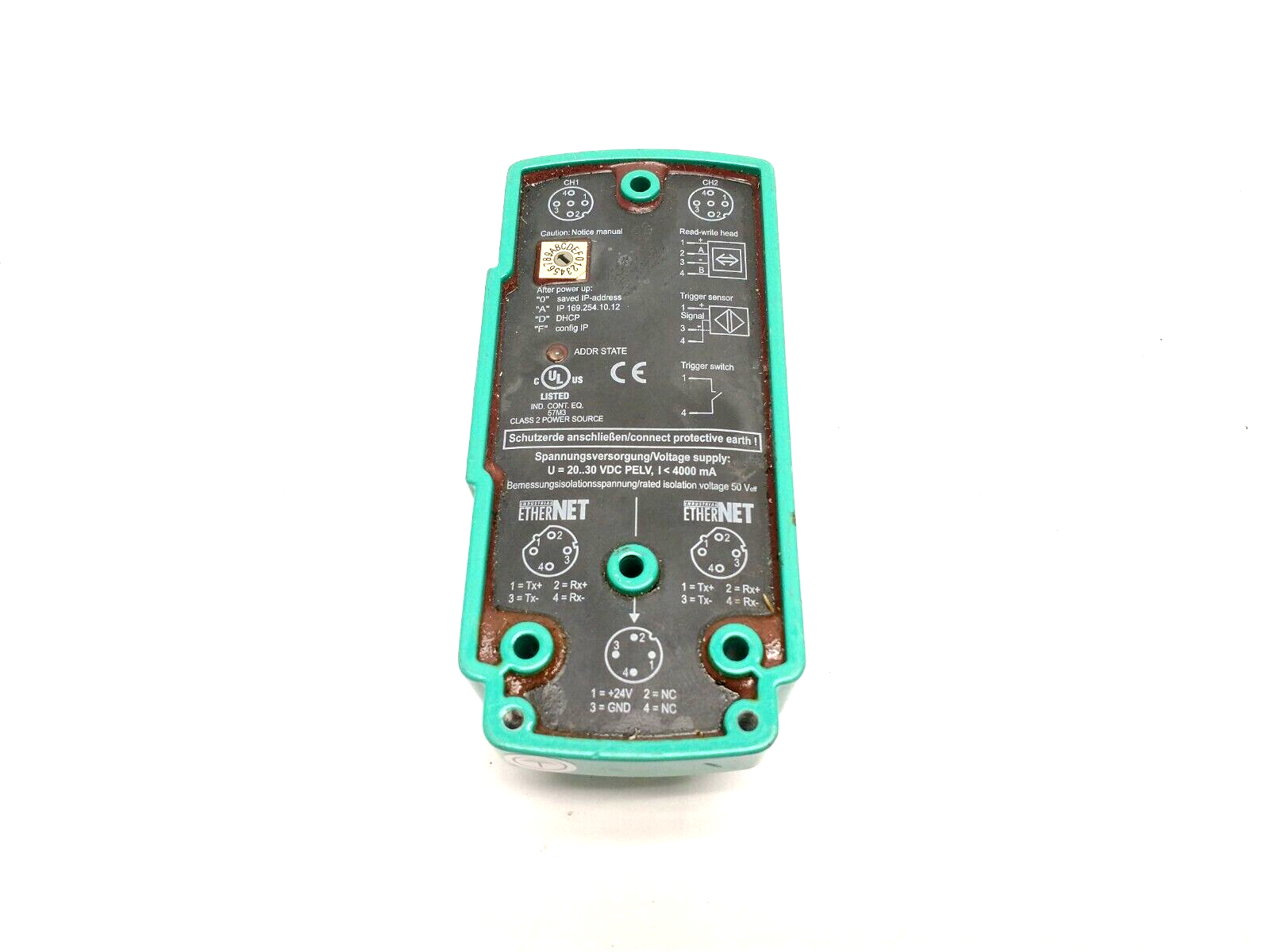 IC-KP2-2HB17-2V1D, 200877 | Pepperl+Fuchs IC-KP2-2HB17-2V1D iDENT Compact Control Interface Unit 200877 - For parts or not working - Maverick Industrial Sales