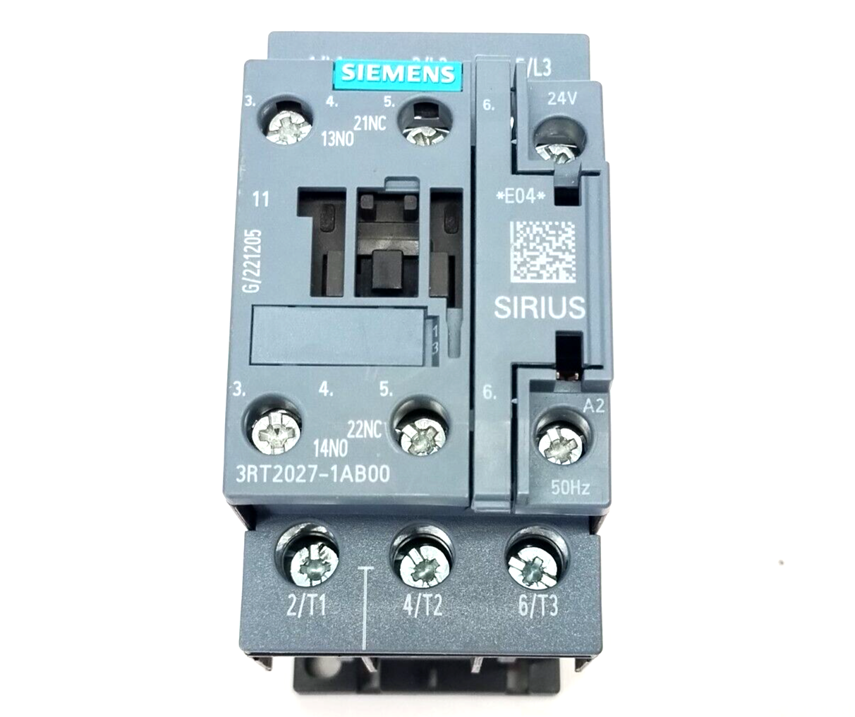 Siemens 3RT2027-1AB00 Power Contactor AC-3e/AC-3 32A 15kW 3P 24VAC - Maverick Industrial Sales