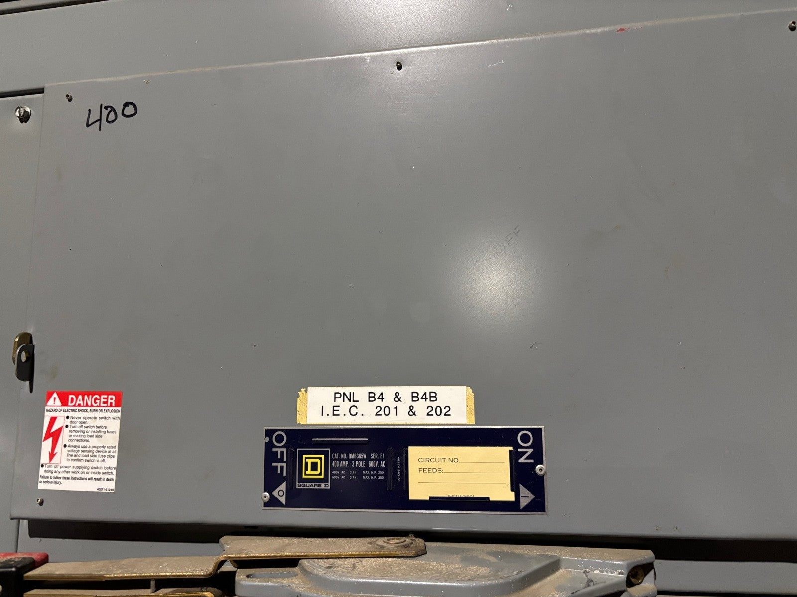Square D QED 2 Power Style Switchboard 3000A, (3) QMB365W 400A (1) QMB366W 600A - Maverick Industrial Sales
