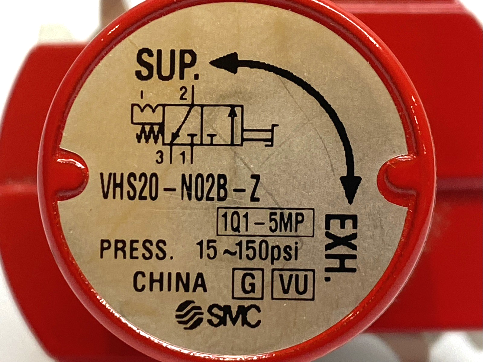 SMC VHS20-N028-Z Pneumatic Pressure Relief Valve 3-Port Hand Valve 1/4" NPT - Maverick Industrial Sales
