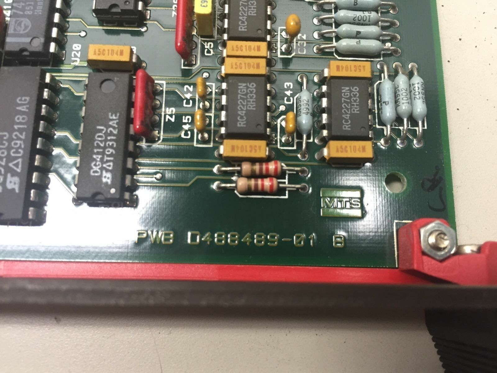 MTS PWB D488489-01 B Digital Controller PCB Valve Driver 490.14B - Maverick Industrial Sales