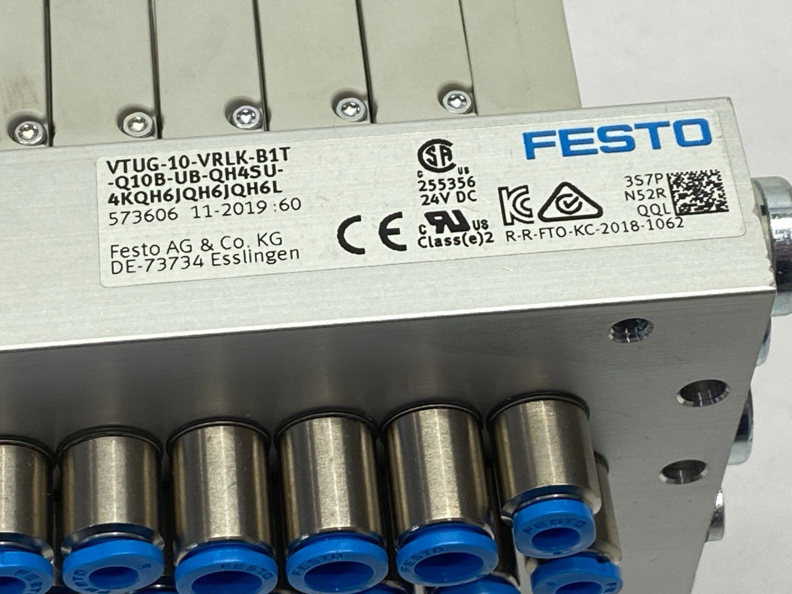 Festo VTUG-10-VRLK-B1T-Q10B-UB-QH4SU-4KQH6JQH6JQH6L Valve Terminal 573606 - Maverick Industrial Sales