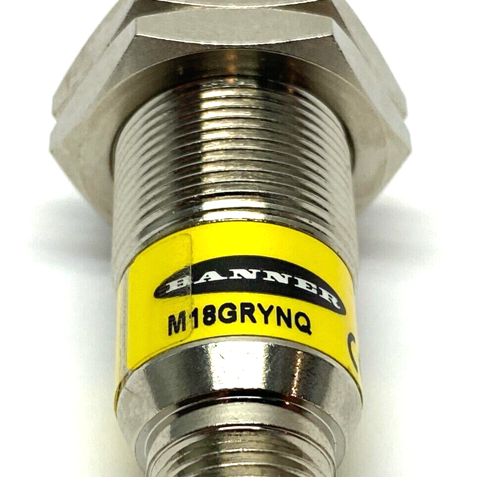 Banner M18GRYNQ General Purpose Proximity Sensor Indicator 18mm 10-30VDC 74040 - Maverick Industrial Sales