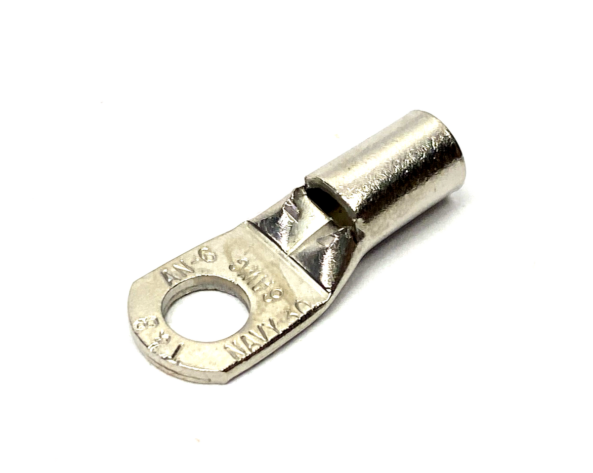 7TAI029980R0143,E10711NP | ABB E10711NP Nickel Plate Ring Terminal 6AWG 1/4" Bolt 7TAI029980R0143 10-PK - New – Open box - Maverick Industrial Sales