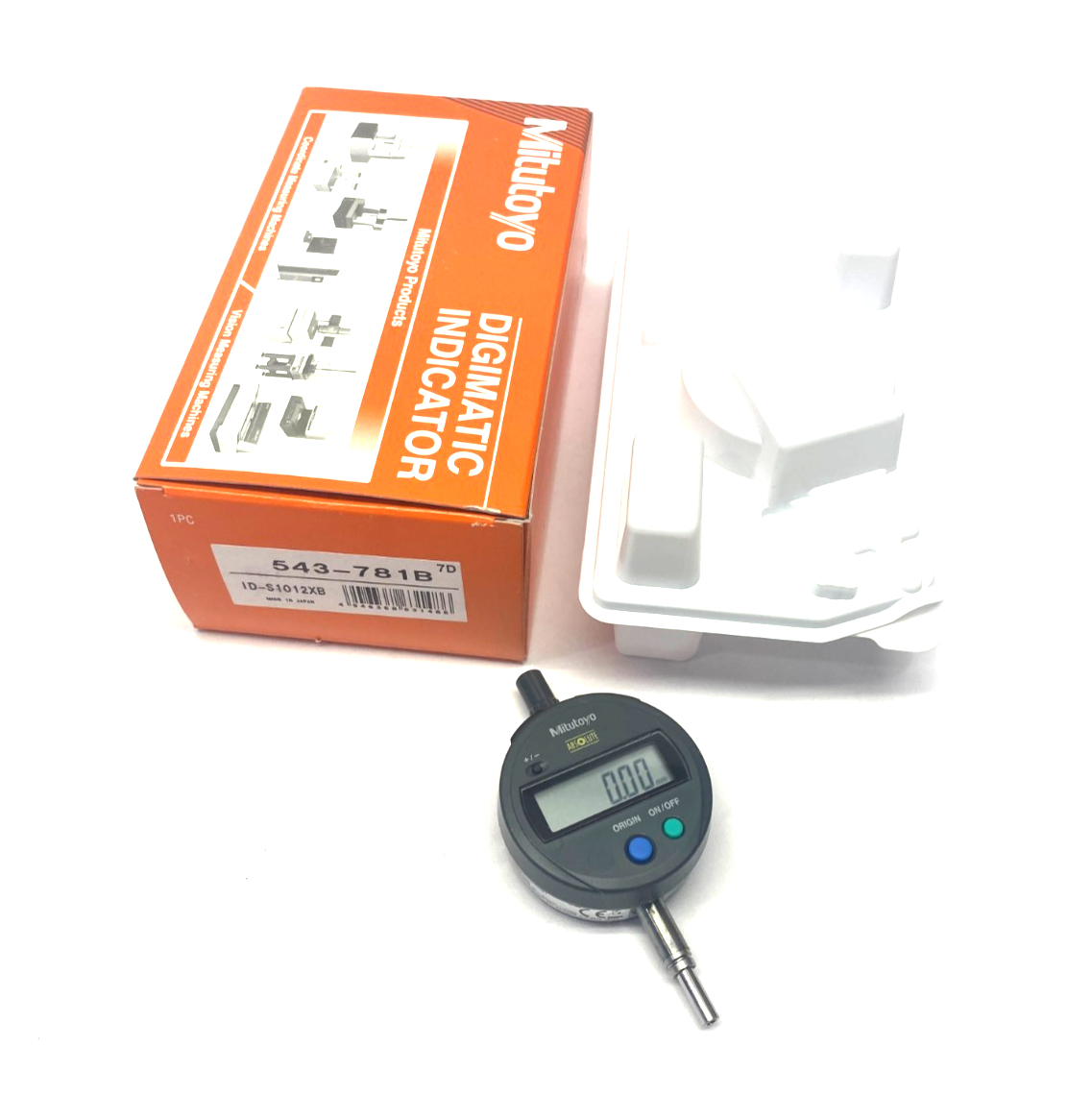 Mitutoyo 543-781B ABSOLUTE Digimatic Indicator 12.7mm Range ID-S1012XB - Maverick Industrial Sales