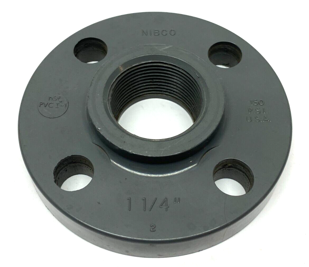 Nibco 4551-H-3 Thread Flange FPT 1-1/4" Sch 80 One-Piece Solid Design CA23700 - Maverick Industrial Sales