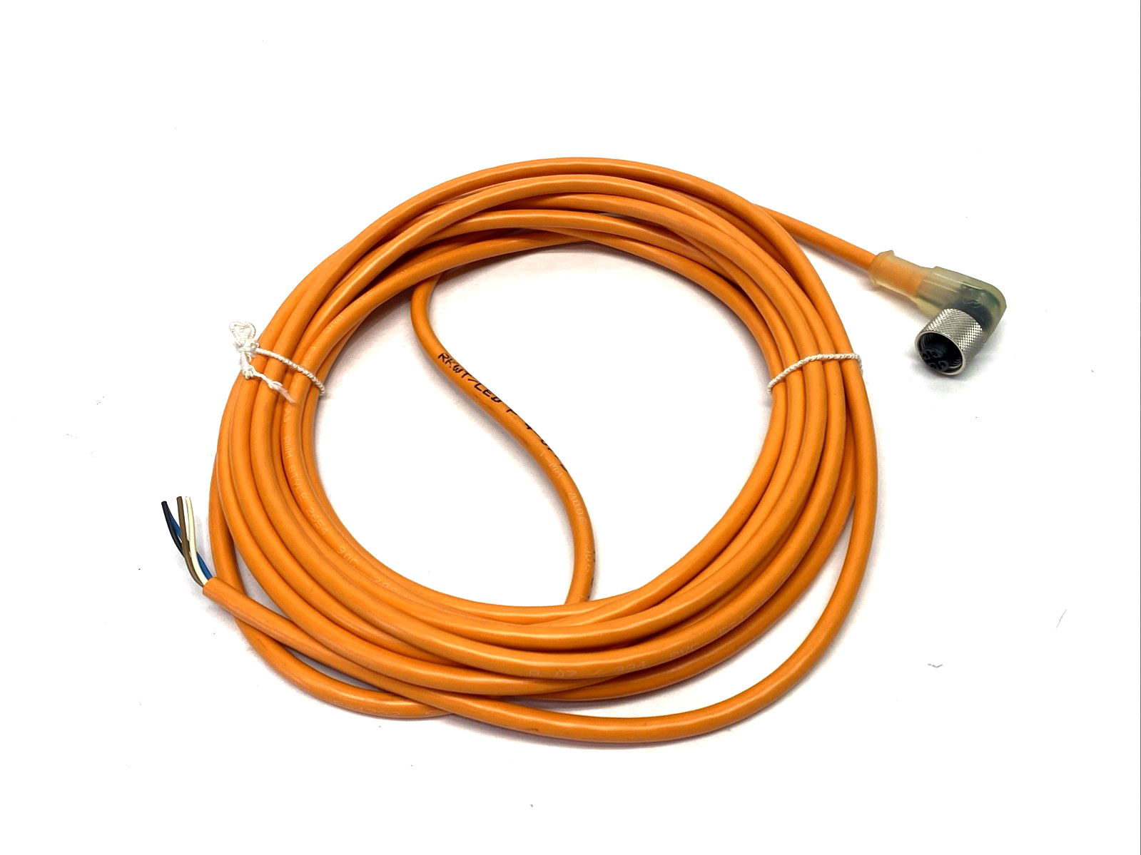 902-51603 | SensoPart Cordset M12 Angle 4-Pin Female 5m L4-5M-W-PL-PUR - New – Open box - Maverick Industrial Sales