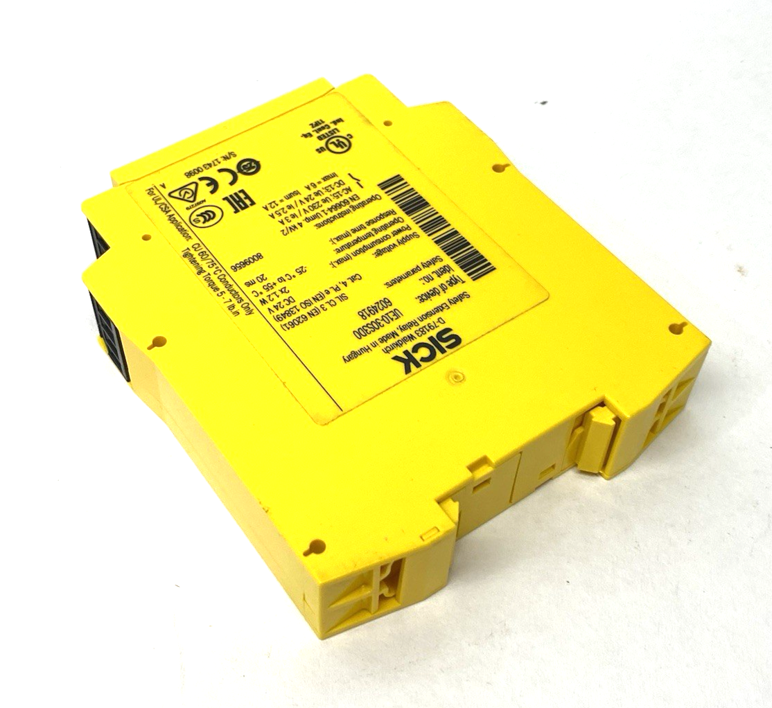Sick UE10-3OS3D0 Safety Relay, Category 4, SIL 3 (IEC 61508), 6024918 NO BOX - Maverick Industrial Sales