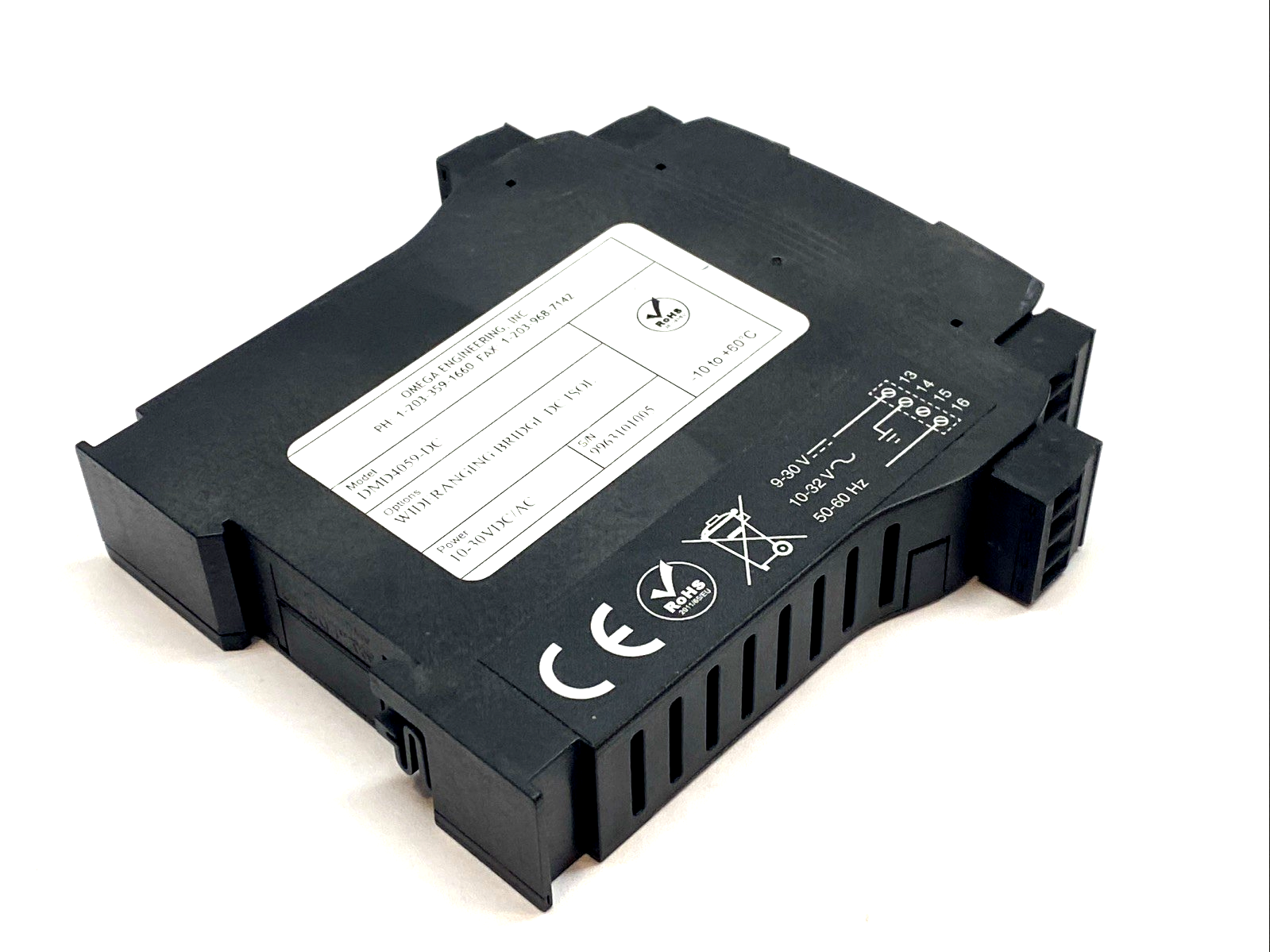 DMD4059-DC | Omega Strain Gauge Signal Conditioner 9-30VDC - For parts or not working - Maverick Industrial Sales