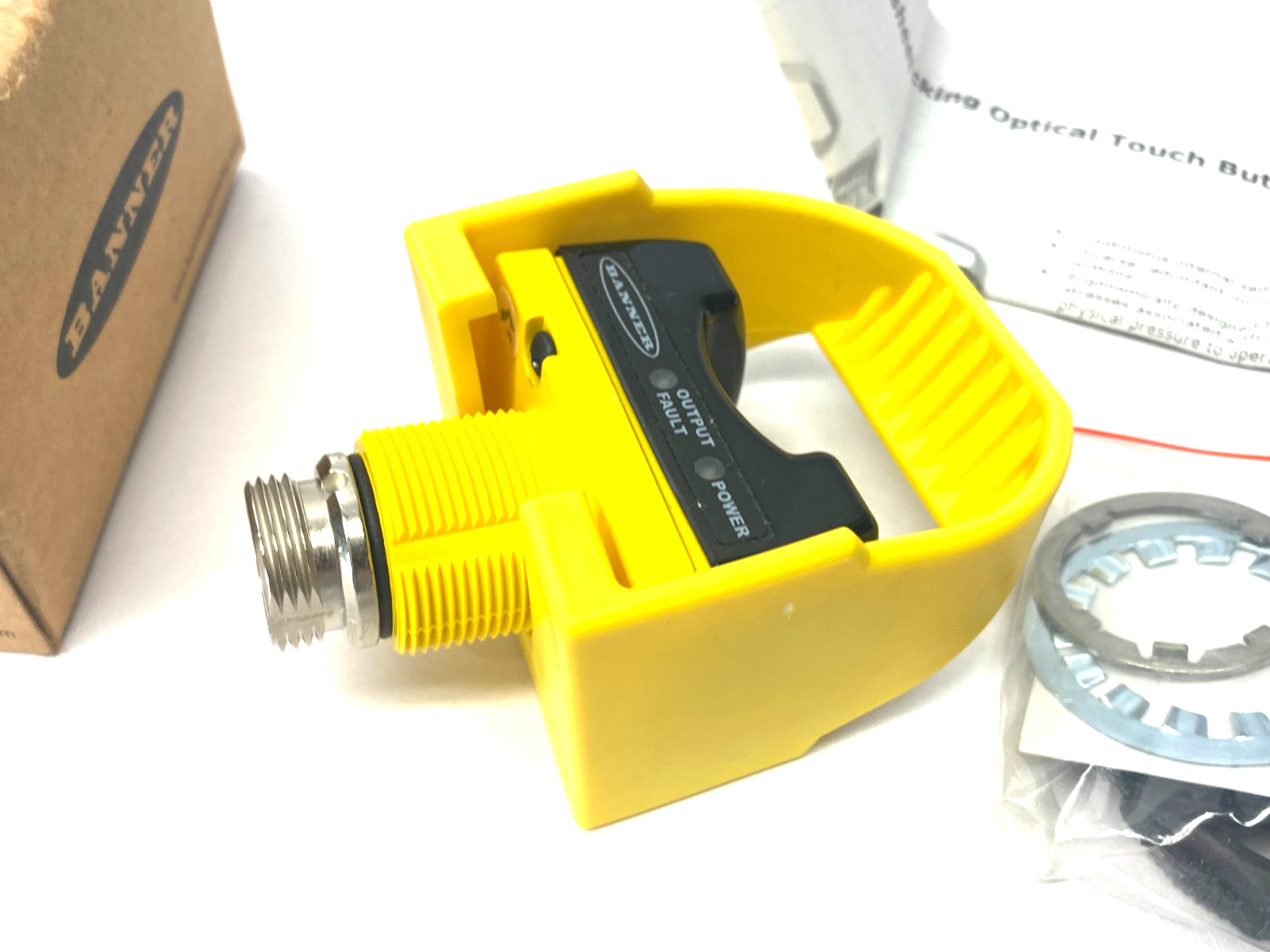 Banner STBVP6Q Self-Checking Touch Button w/Yellow F.C. 64180 - Maverick Industrial Sales