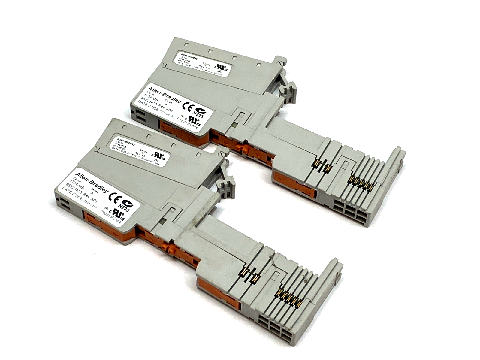 1734-RTB | Allen-Bradley POINT I/O Base w/ 8-Point Terminal Block 1734-MB LOT OF 2 - Used - Maverick Industrial Sales