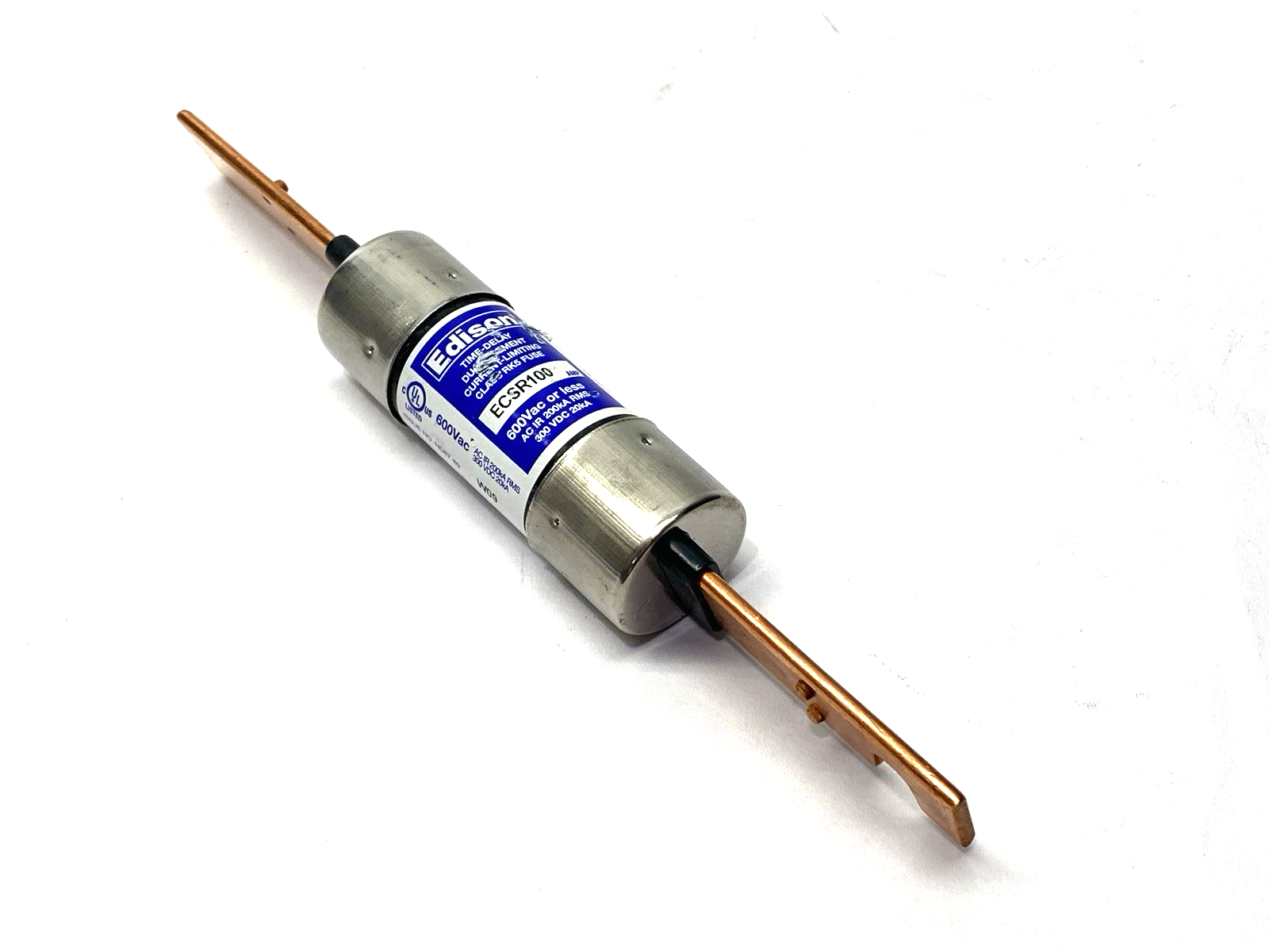 Edison ECSR100 Time Delay Dual Element Fuse Class RK5 600VAC 100A - Maverick Industrial Sales