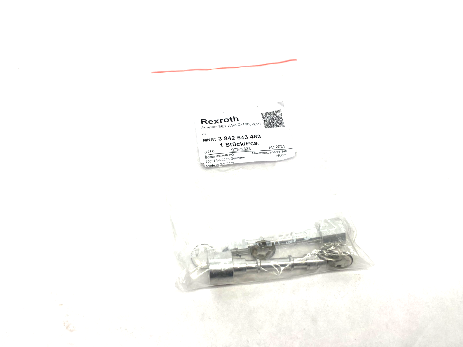 Bosch Rexroth 3842543483 Adapter Set, CS: SET AS2/C-100,-250 - Maverick Industrial Sales