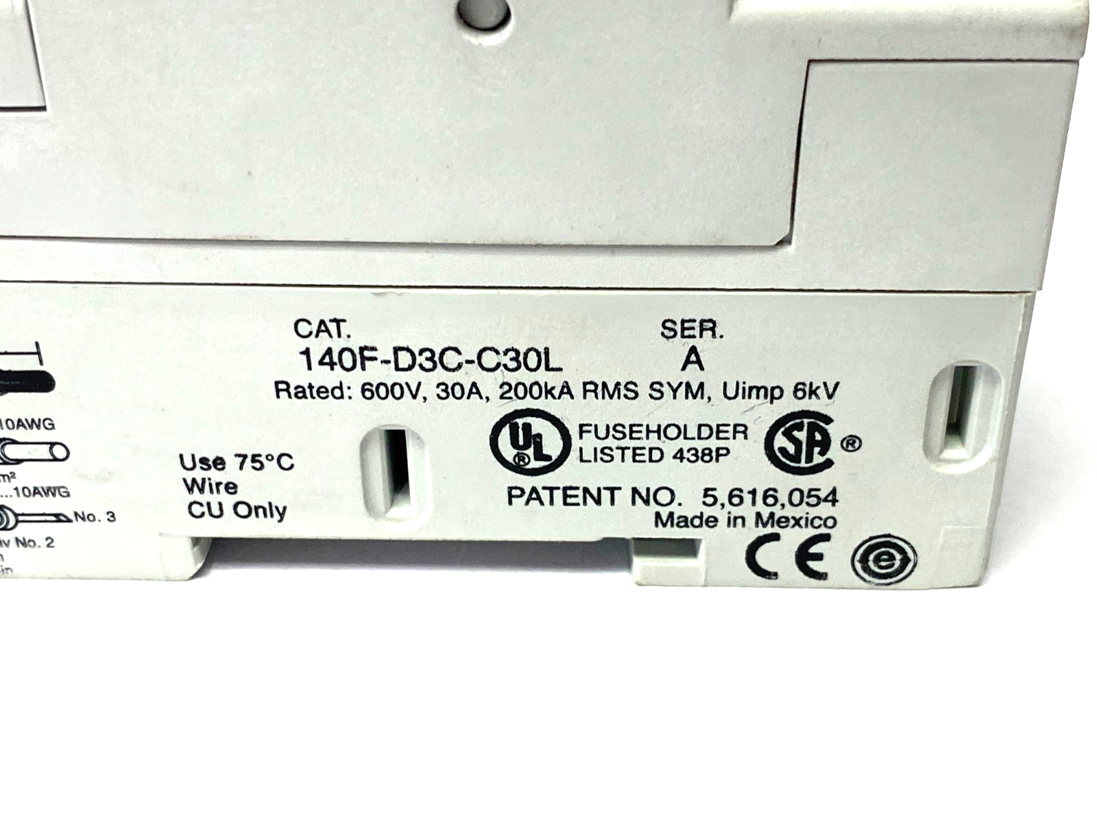 Allen Bradley 140F-D3C-C30L Ser. A Fuse Holder 3-Pole 30A - Maverick Industrial Sales