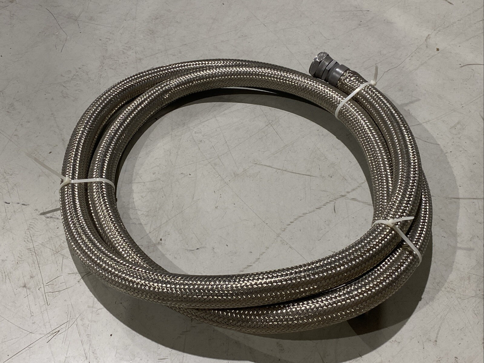Braided Flexible Hose 2" Wide 15ft Length 1-3/4" NPT Female Connectors - Maverick Industrial Sales